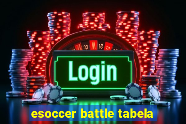 esoccer battle tabela